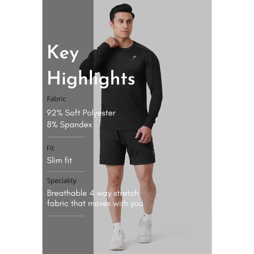 Rush Fullsleeves T-shirt Black - Tshirts