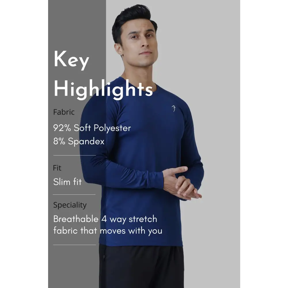 Rush Fullsleeves T-shirt Blue - Tshirts