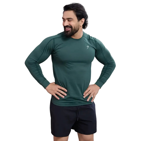 Rush Fullsleeves T-shirt Forest Green - Tshirts