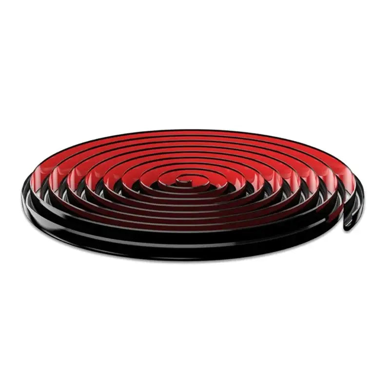 RV / Caravan Roof Rainwater Gutter PVC (available in Black & White) - Black Silicone - HBC
