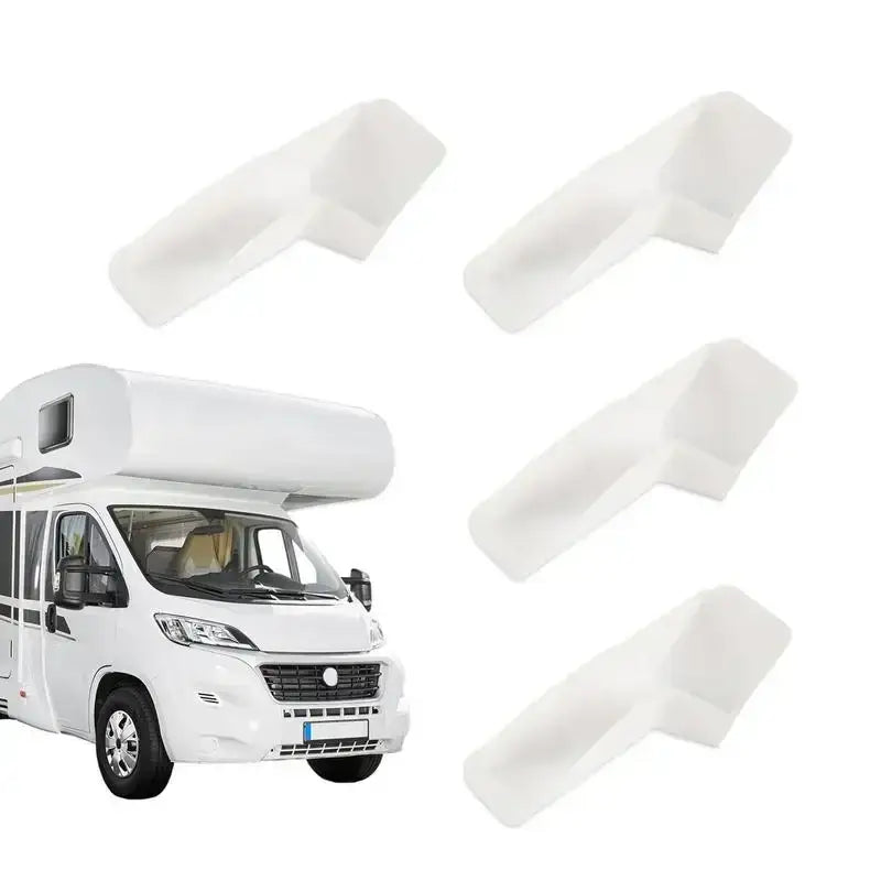 RV Roof Water Channel – Mini Gutter Spouts for RVs and Gazebos - RV Roof Drip Edge Gutter / RV Accessories / 2Pcs - HBC