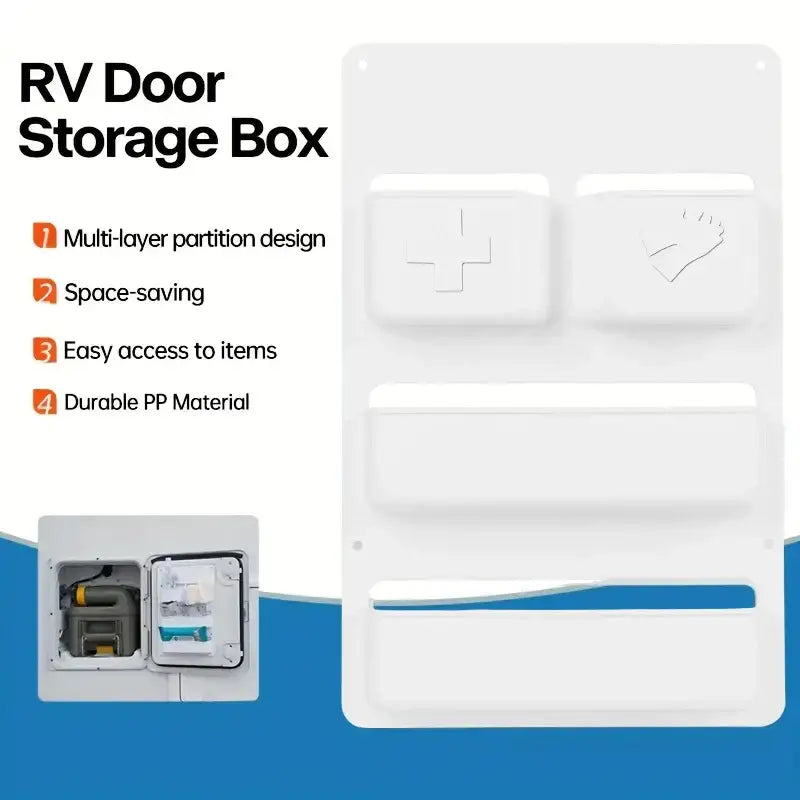 RV Toilet Door Storage Pocket - Door Storage Pocket - HBC