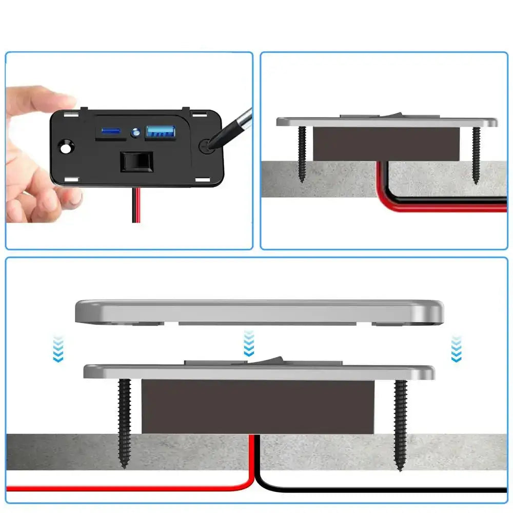 RV USB PD QC3 Fast Charging Outlet (different models available) - 9eight5