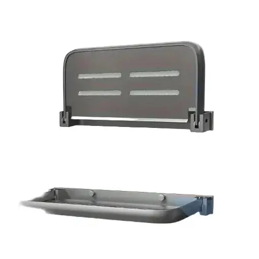 RV Wall-Mount Foldable Aluminum Storage Shelves - Grey / Foldable Shelves - SS