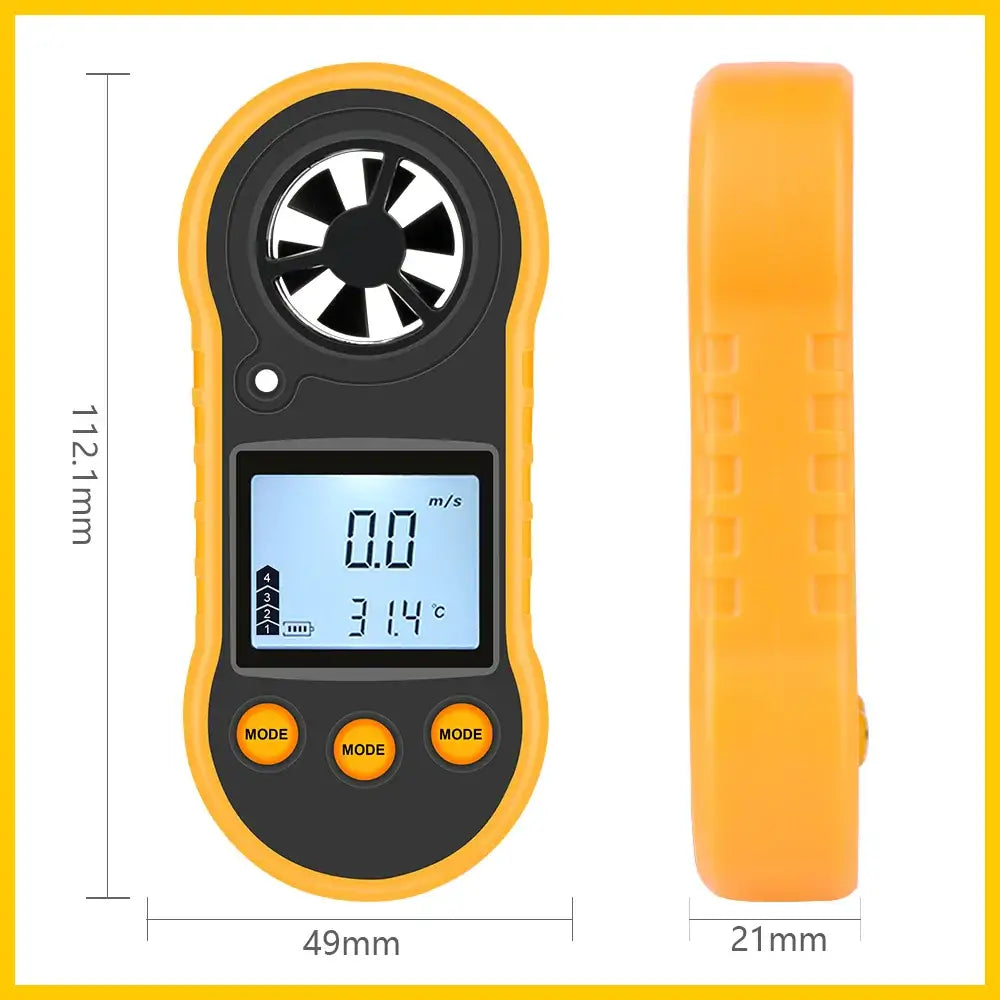 RZ Portable Anemometer Anemometro Wind Speed Gauge Meter LCD Digital Hand-held Measure Tool RZ818/GM816