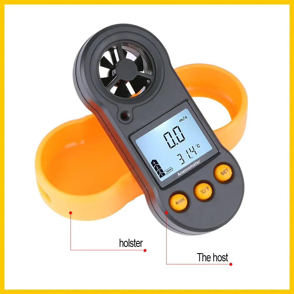RZ Portable Anemometer Anemometro Wind Speed Gauge Meter LCD Digital Hand-held Measure Tool RZ818/GM816