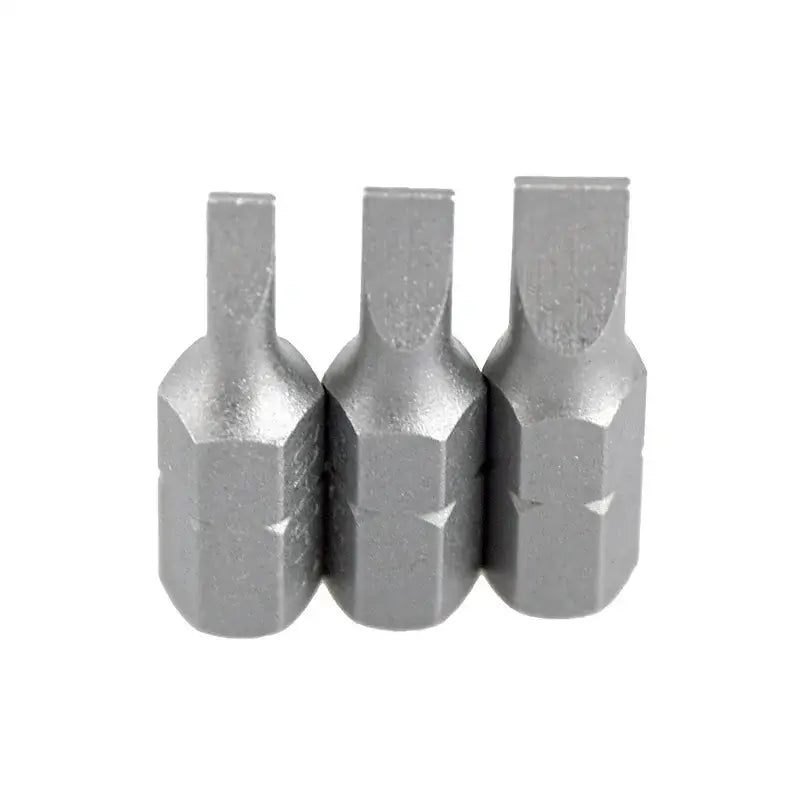 S2 Steel Slotted Screwdriver Bits Set – 1/4’’ Shank (6 different types available) - SL3 SL5 SL7 Set - HBC
