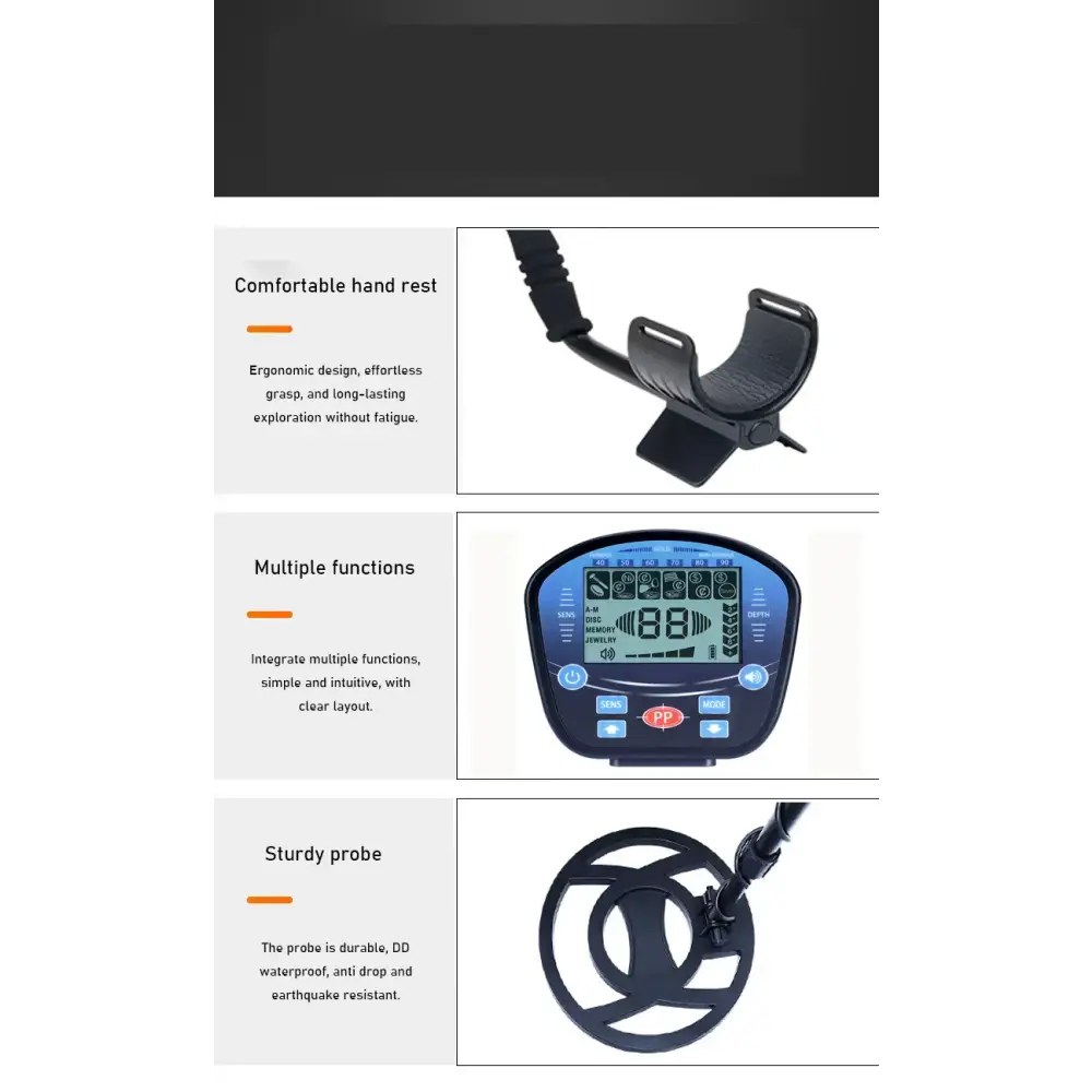 S27 Handheld Underground Gold Archaeological Treasure Hunting Instrument Outdoor High-precision LCD Intelligent Metal