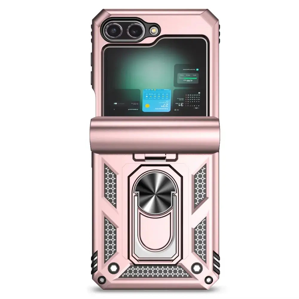 Samsung Galaxy Z Flip7 Phone Case with Ring Bracket (8 colours available) - Pink / Galaxy Z Flip7 - 9eight5