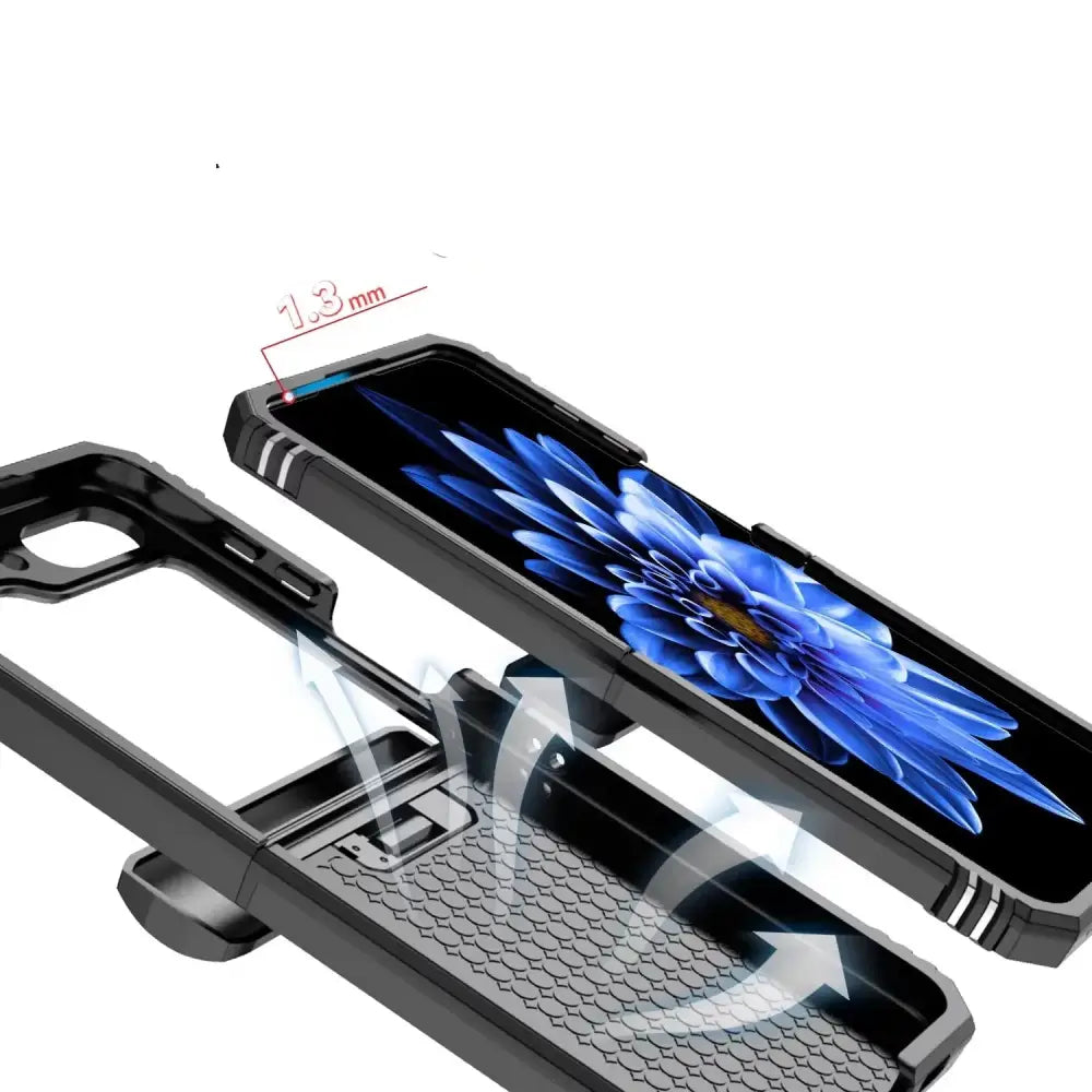 Samsung Galaxy Z Flip7 Phone Case with Ring Bracket (8 colours available) - 9eight5