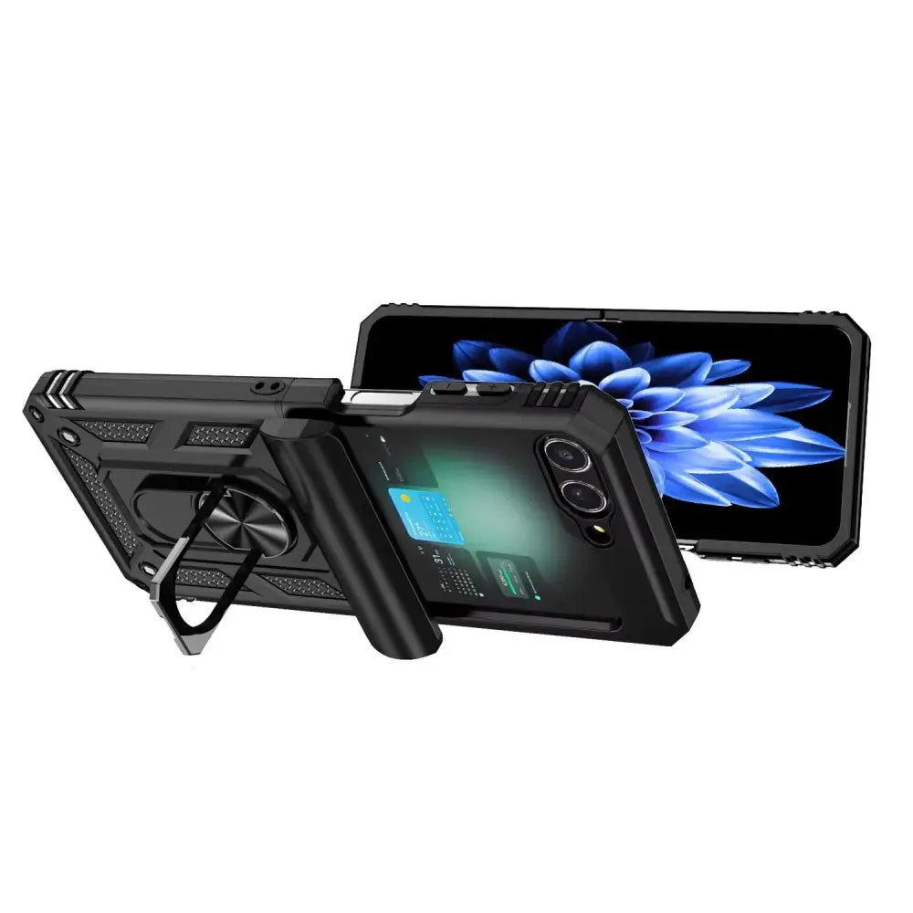 Samsung Galaxy Z Flip7 Phone Case with Ring Bracket (8 colours available) - 9eight5