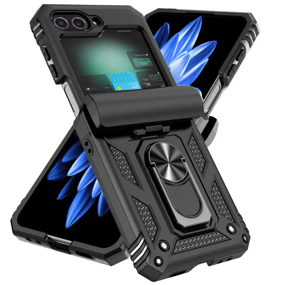 Samsung Galaxy Z Flip7 Phone Case with Ring Bracket (8 colours available) - 9eight5