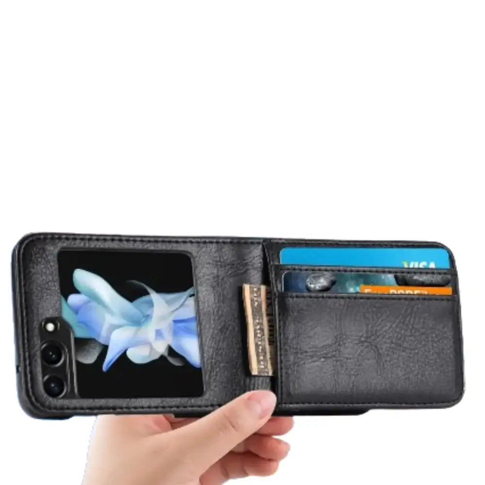 Samsung Z Flip Series Leather Bag Case - 9eight5
