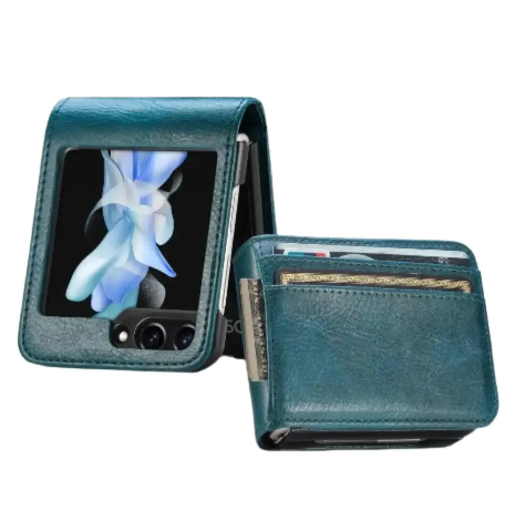 Samsung Z Flip Series Leather Bag Case - 9eight5