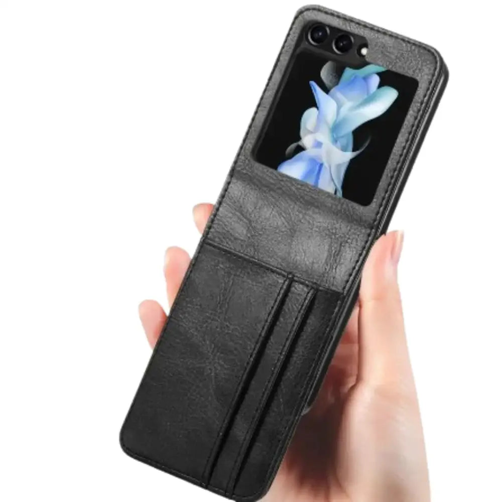 Samsung Z Flip Series Leather Bag Case - 9eight5