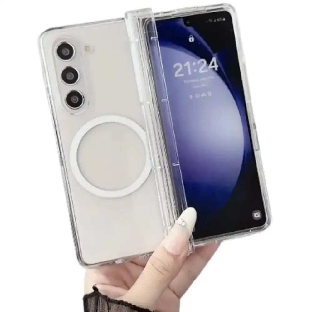 Samsung Z Fold Series Magnetic Wireless Clear Case - 9eight5