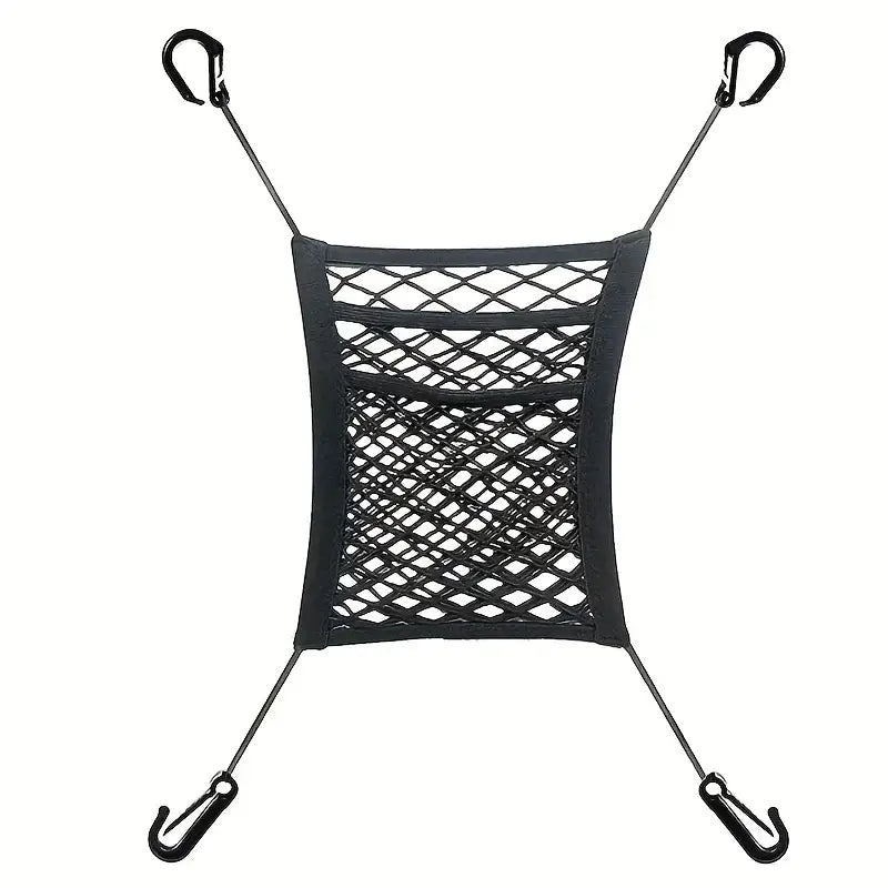 Seat Back Partition & Mesh Storage Net - Black - SS