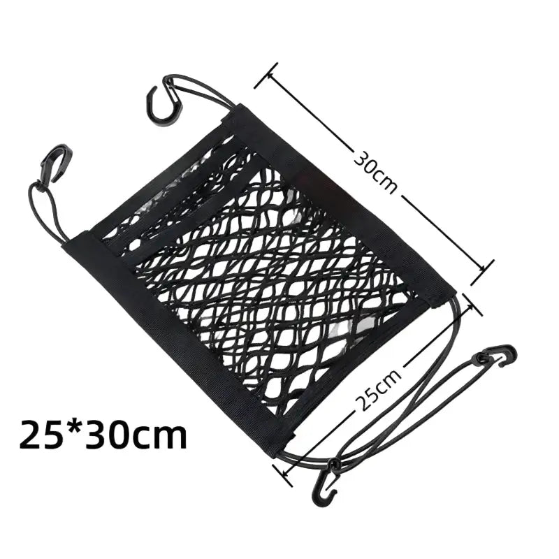 Seat Back Partition & Mesh Storage Net - Black - SS