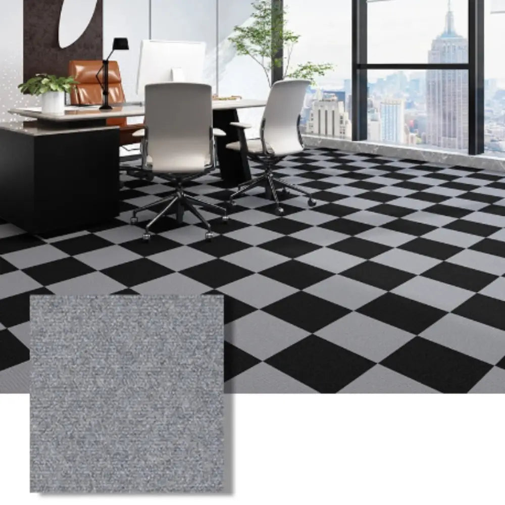 Self-Adhesive Anti-Slip Carpet Tile - Light Gray / 30x30cm (5 PCS) - HBC