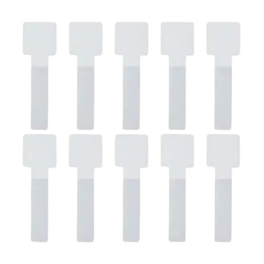 Self-Adhesive Cable Organizer and Cord Management Straps - White / 10 Pcs