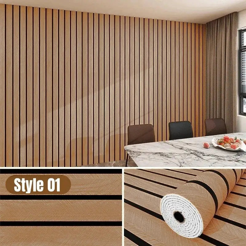 Self-Adhesive Foam Grille Wallpaper (available in 5 designs) - Style 02 / 3Mx40cm - SS