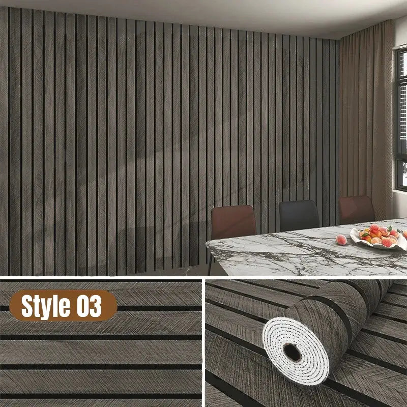 Self-Adhesive Foam Grille Wallpaper (available in 5 designs) - Style 03 / 3Mx40cm - SS