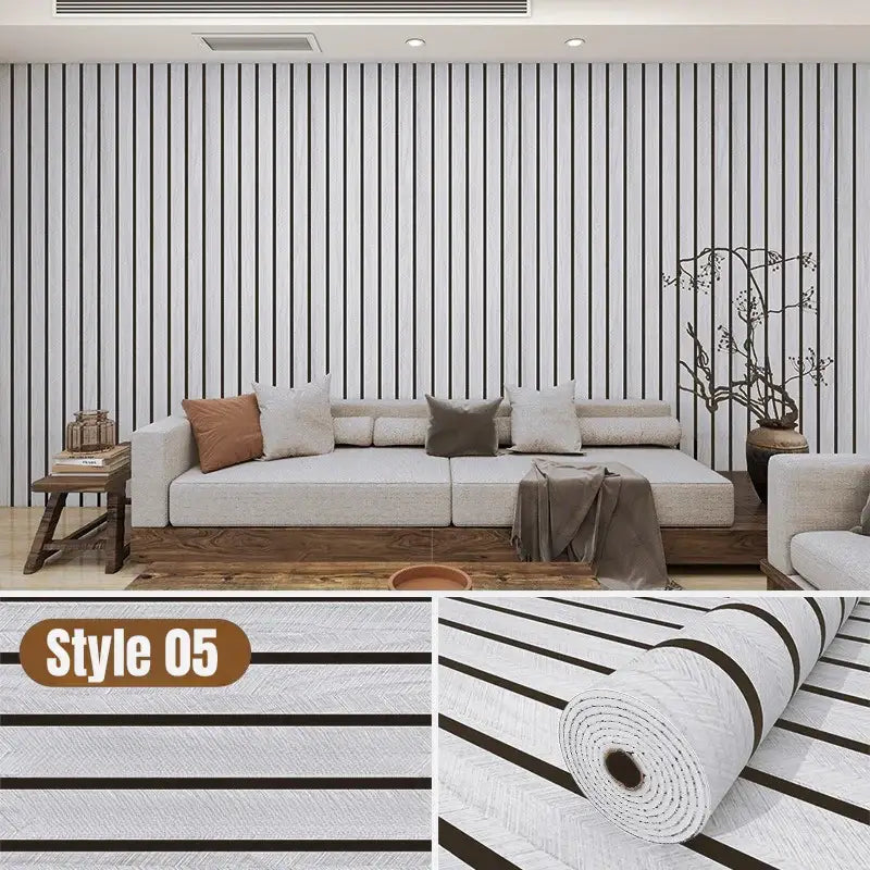 Self-Adhesive Foam Grille Wallpaper (available in 5 designs) - Style 05 / 3Mx40cm - SS
