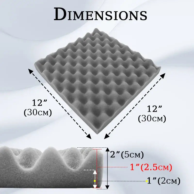 Self-Adhesive Soundproofing Tiles (different sizes & colours available) - SS