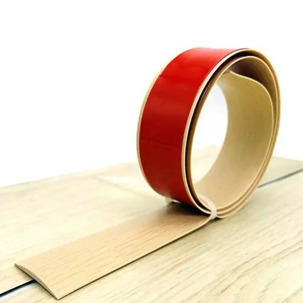 Self-Adhesive Vinyl Transition Strip – Floor Gap & Carpet Threshold Spacer (10 designs available) - 2m - A - SS