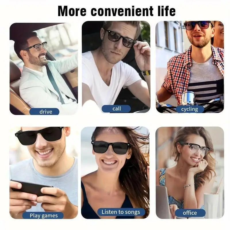 SENBONO Smart Glasses - Black / One-Size