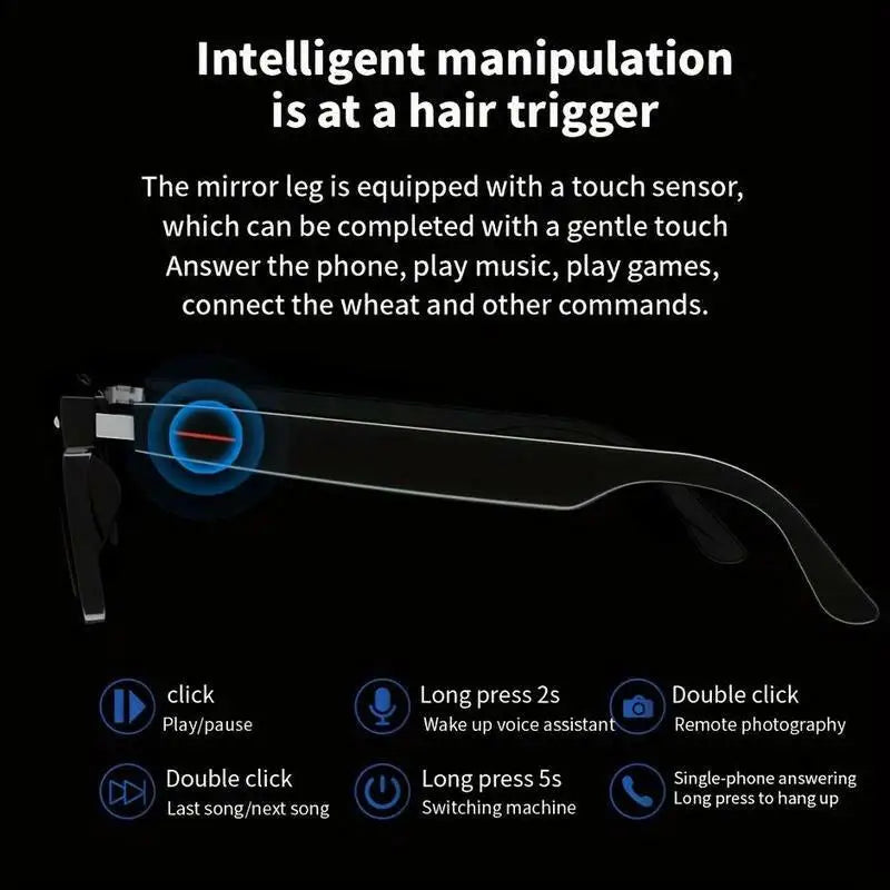 SENBONO Smart Glasses - Black / One-Size