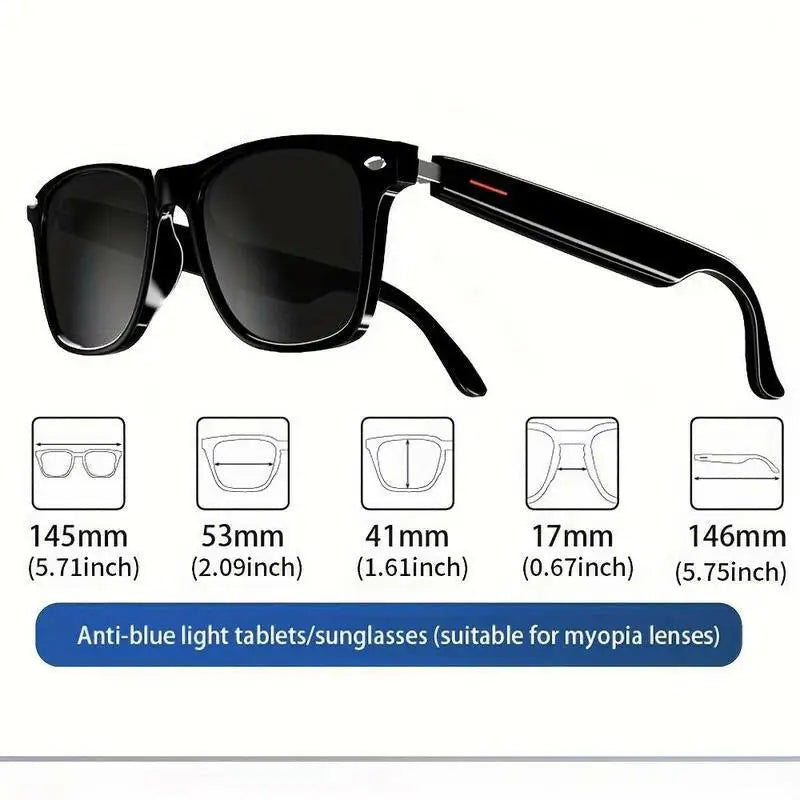 SENBONO Smart Glasses - Black / One-Size