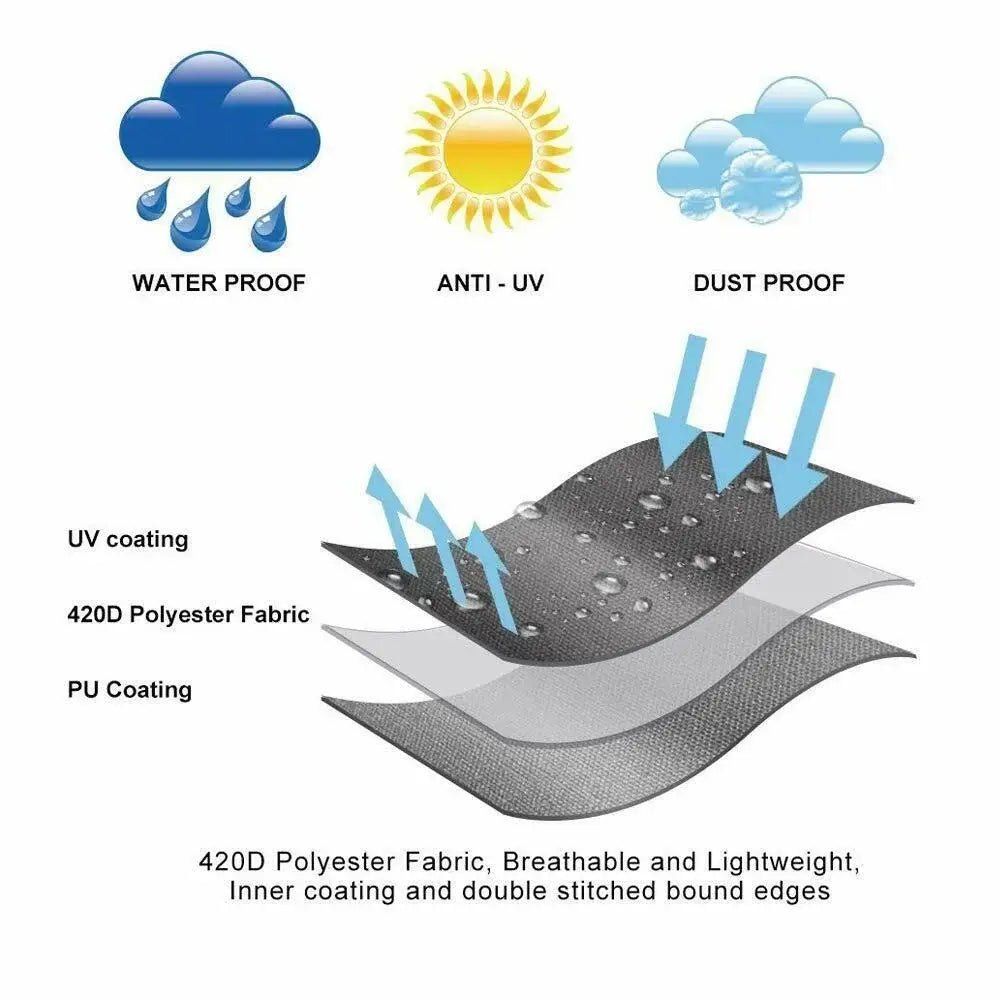Shape Waterproof Rattan Sofa Cover (available in different sizes) - SS
