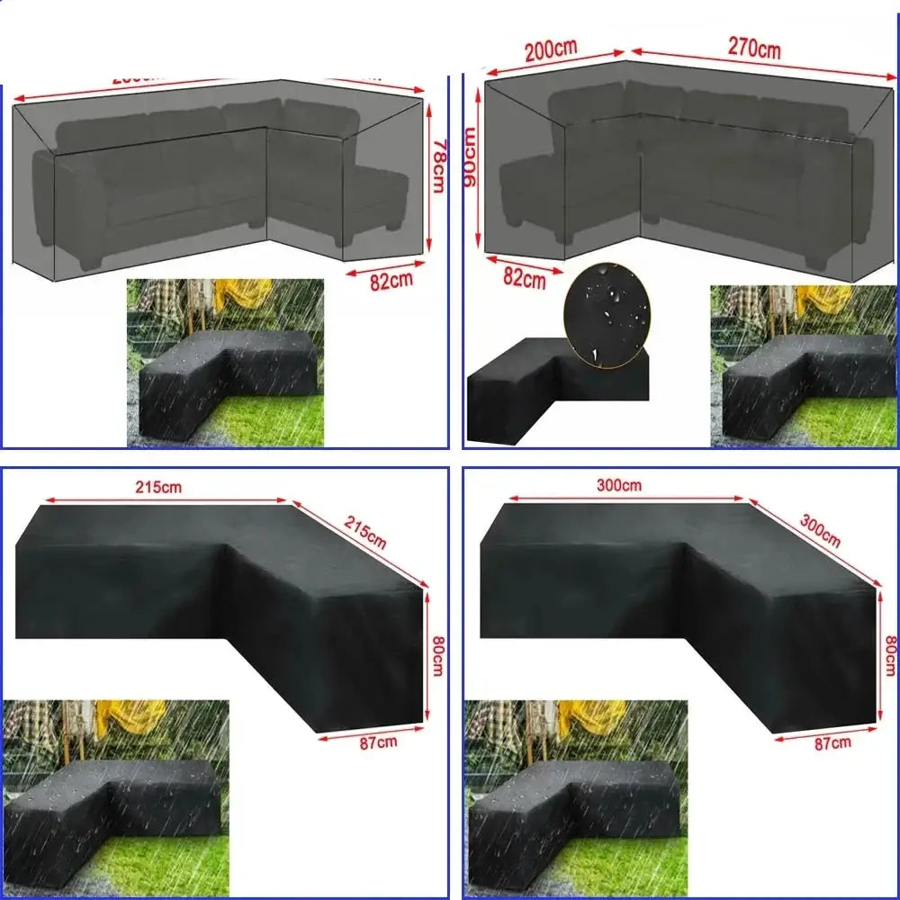 Shape Waterproof Rattan Sofa Cover (available in different sizes) - SS