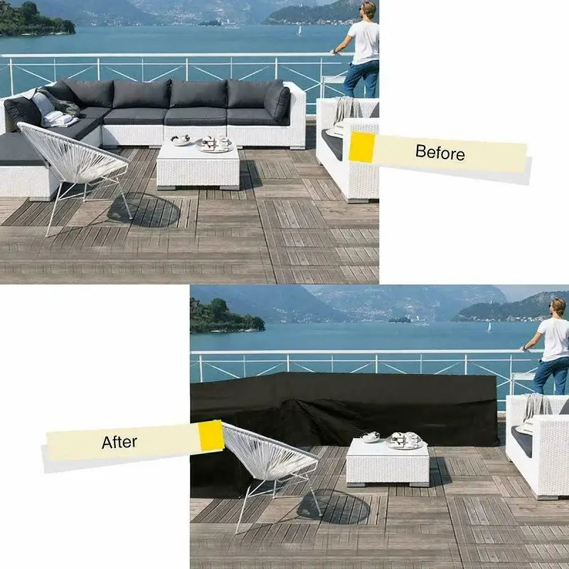 Shape Waterproof Rattan Sofa Cover (available in different sizes) - SS