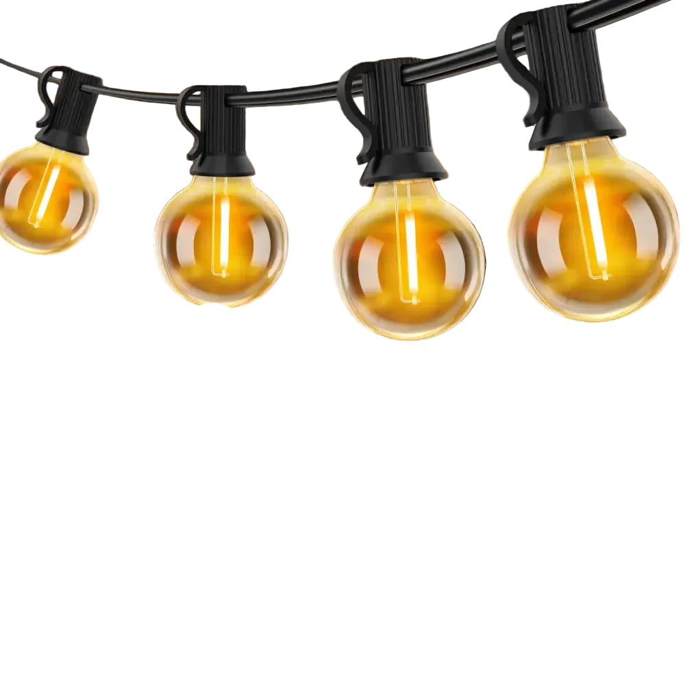 Shatterproof Solar String Lights G40 Outdoor Solar Light Garden Waterproof USB Charging Lighting With Remote Decoration
