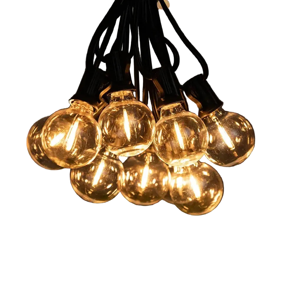 Shatterproof Solar String Lights G40 Outdoor Solar Light Garden Waterproof USB Charging Lighting With Remote Decoration