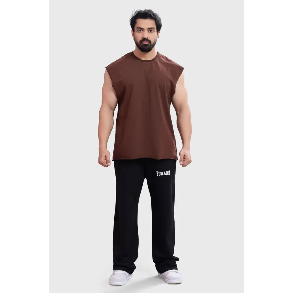 Shell Raw Capsleeves Tank Brown - Vest