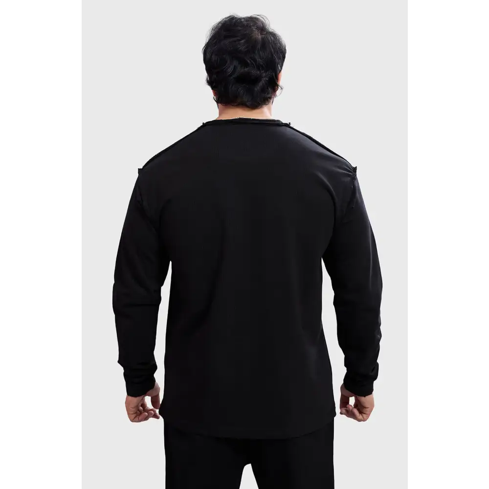 Shell Raw Sweatshirt Black - Sweatshirt