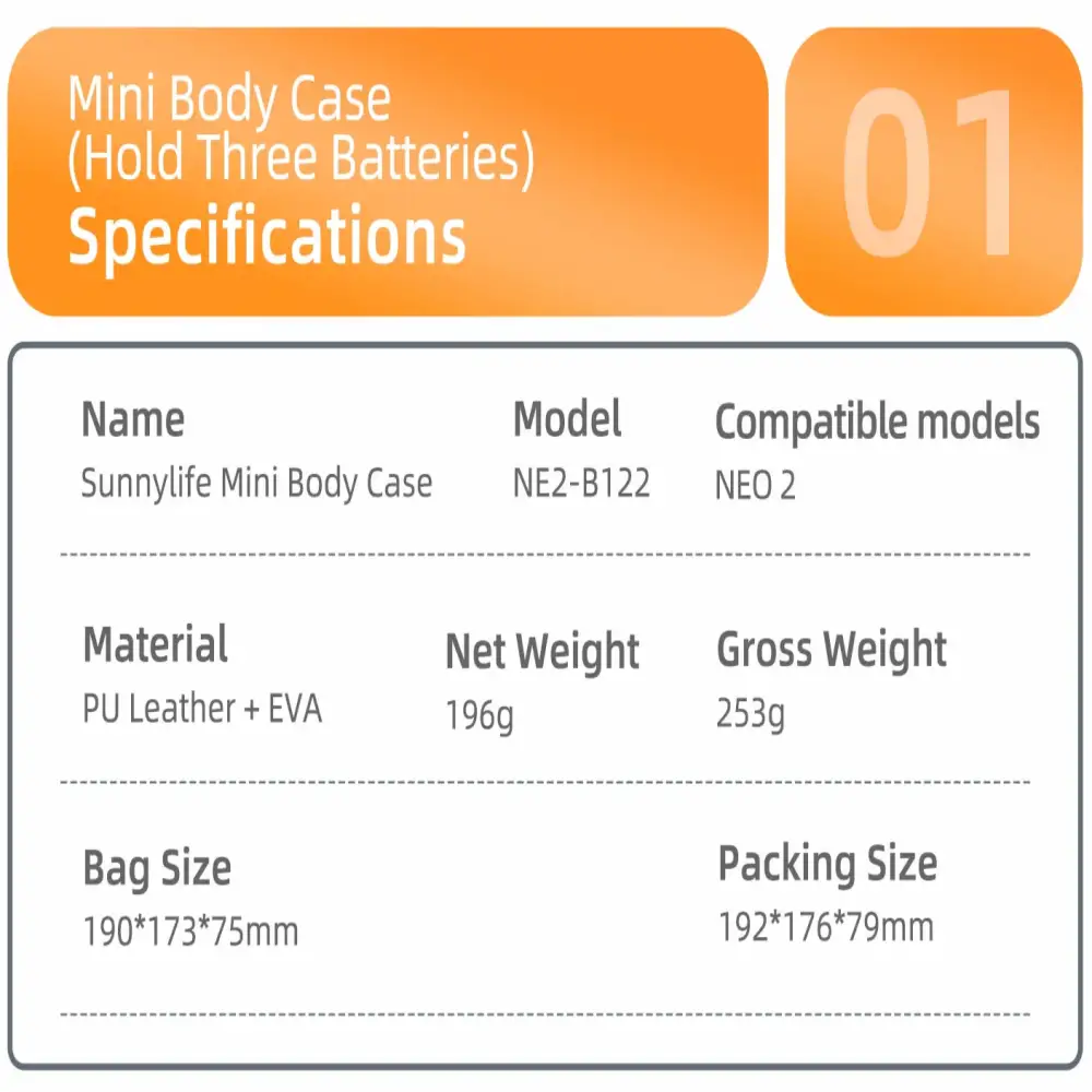 Shockproof Carrying Case for DJI NEO 2 & Motion 3 (4 types of case available) - HBC