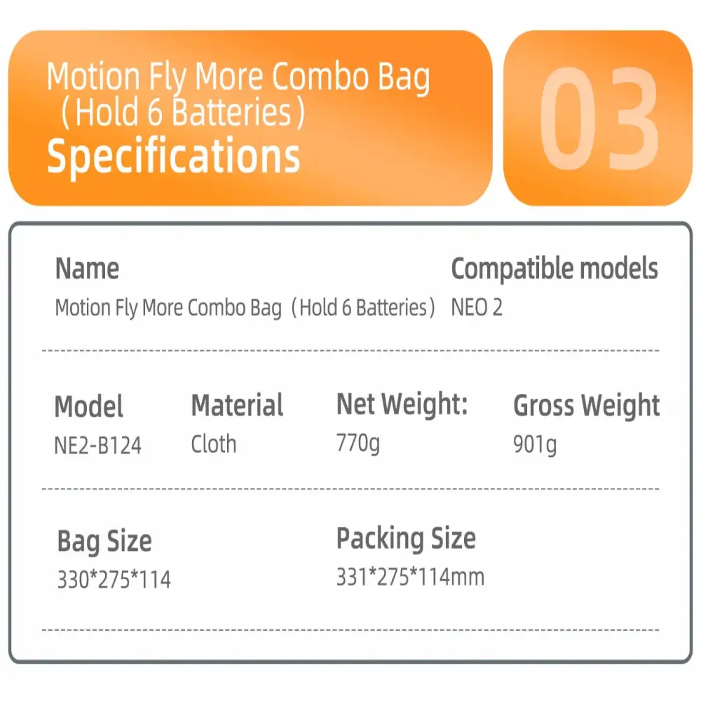Shockproof Carrying Case for DJI NEO 2 & Motion 3 (4 types of case available) - HBC