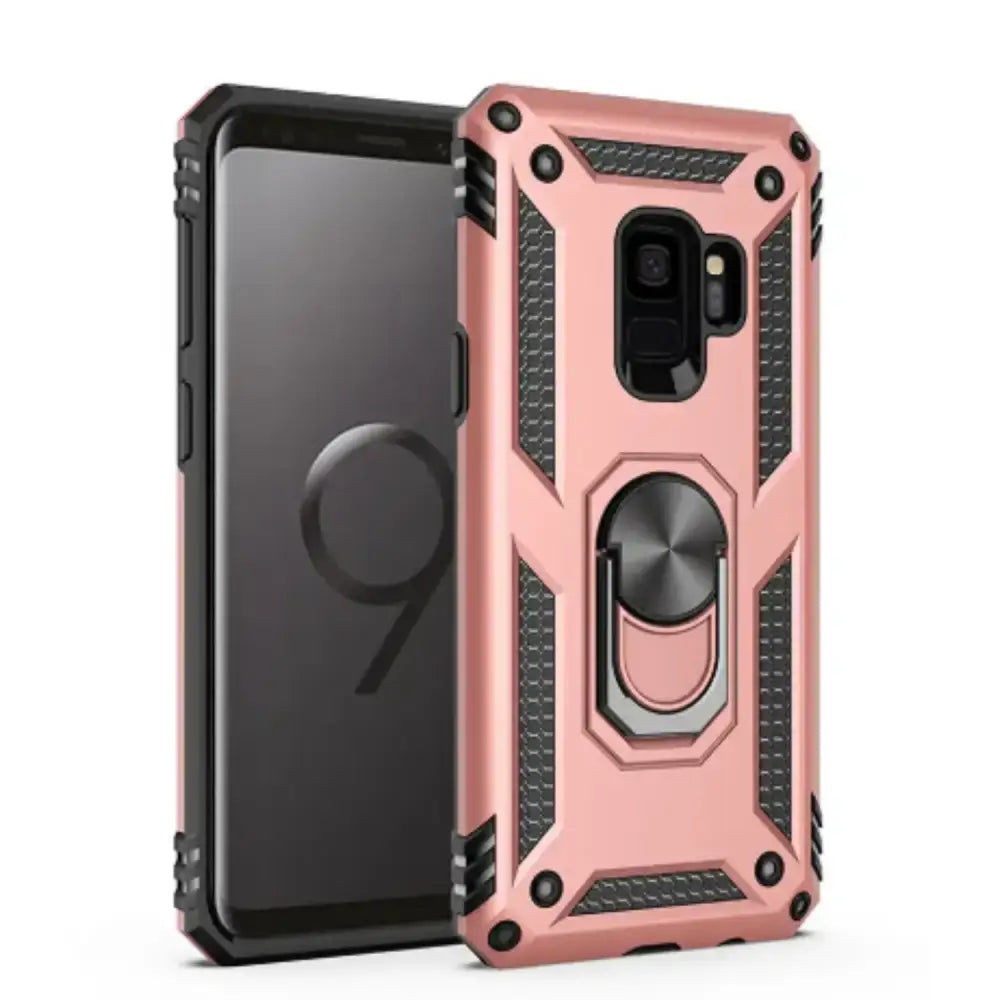 Shockproof Ring Holder Case for Samsung Galaxy (Pink)