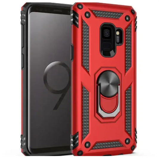 Shockproof Ring Holder Case for Samsung Galaxy (Red)