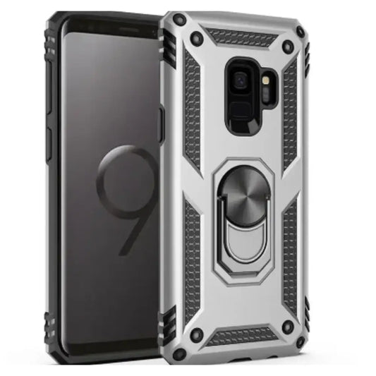 Shockproof Ring Holder Case for Samsung Galaxy (Silver)