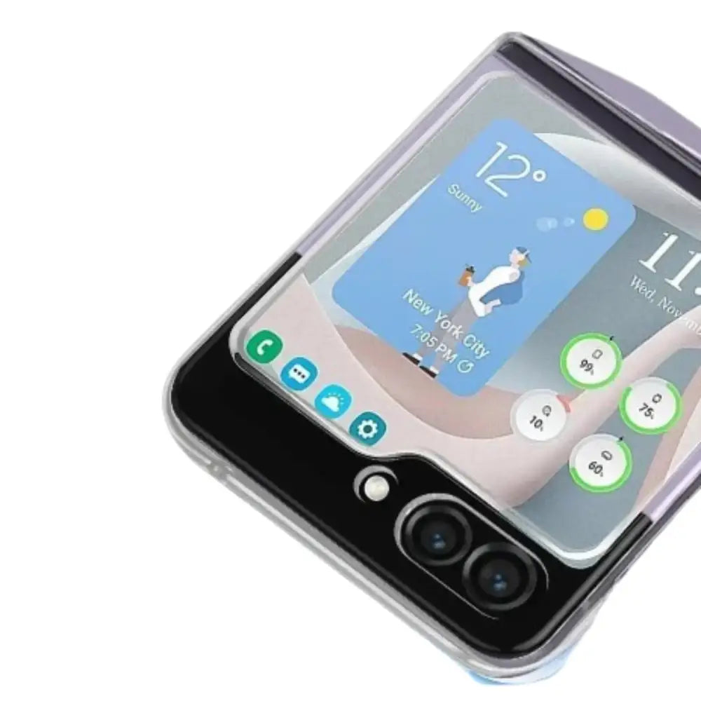 Shockproof Transparent Cover for Galaxy Z Flip 5 & 6 - 9eight5