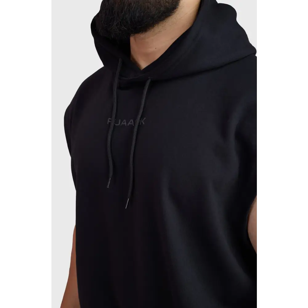 Signature Cap Sleeves Hoodie Black - Hoodie