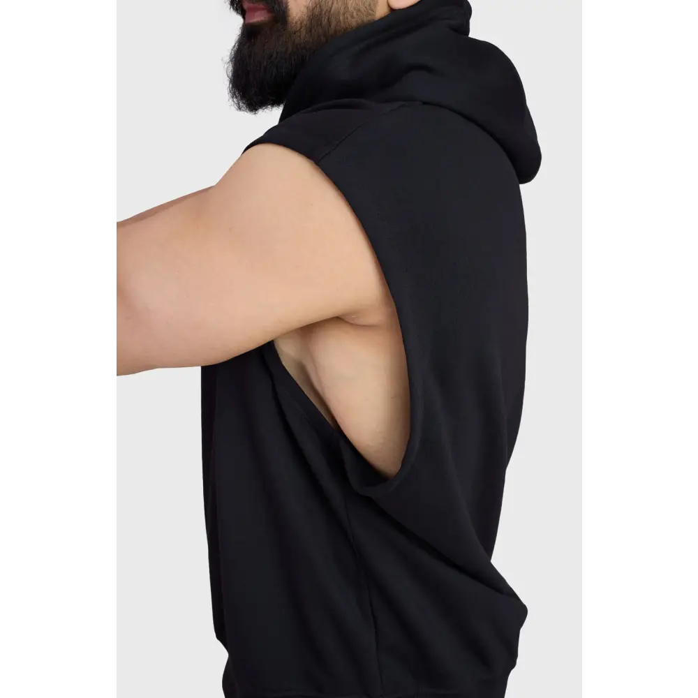 Signature Cap Sleeves Hoodie Black - Hoodie