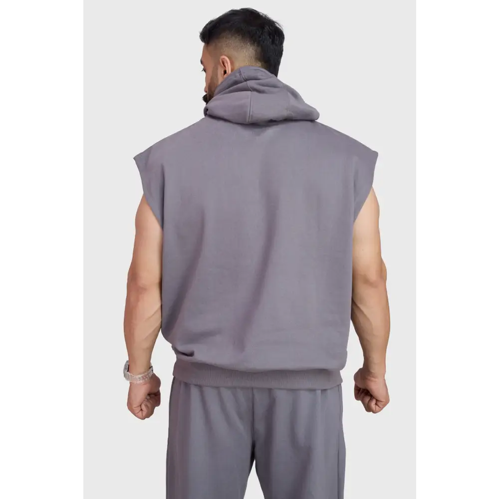 Signature Cap Sleeves Hoodie Dark Grey - Hoodie