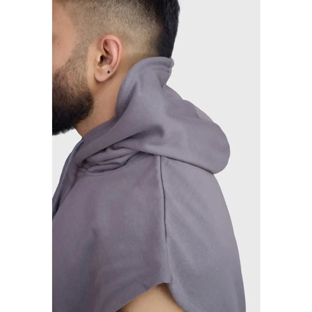 Signature Cap Sleeves Hoodie Dark Grey - Hoodie