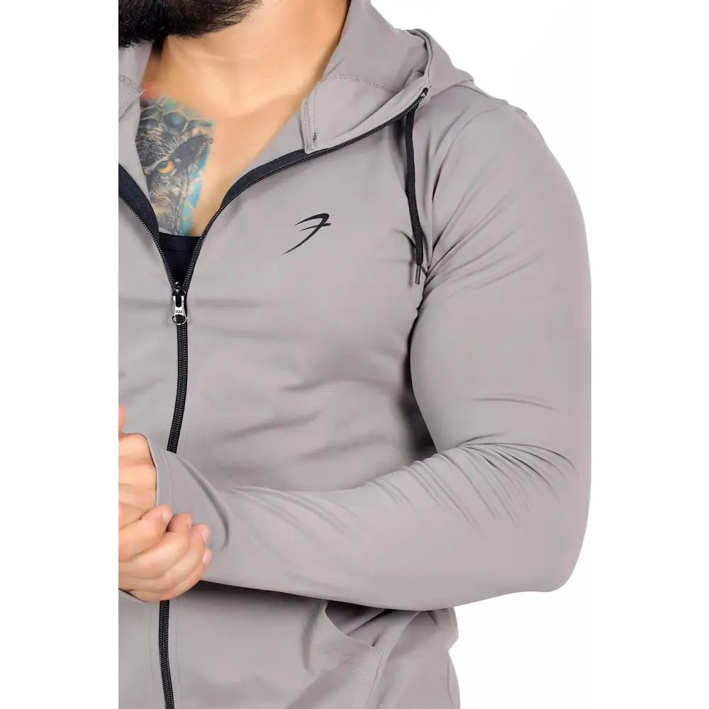 Signature Nylon Jackets Light Grey